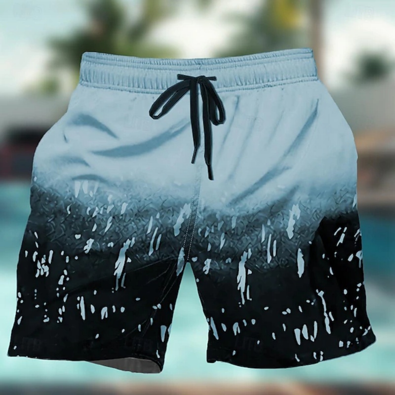 Trunks Board Surf - Farbverlauf Bunte Grafik Badehose Für Männer