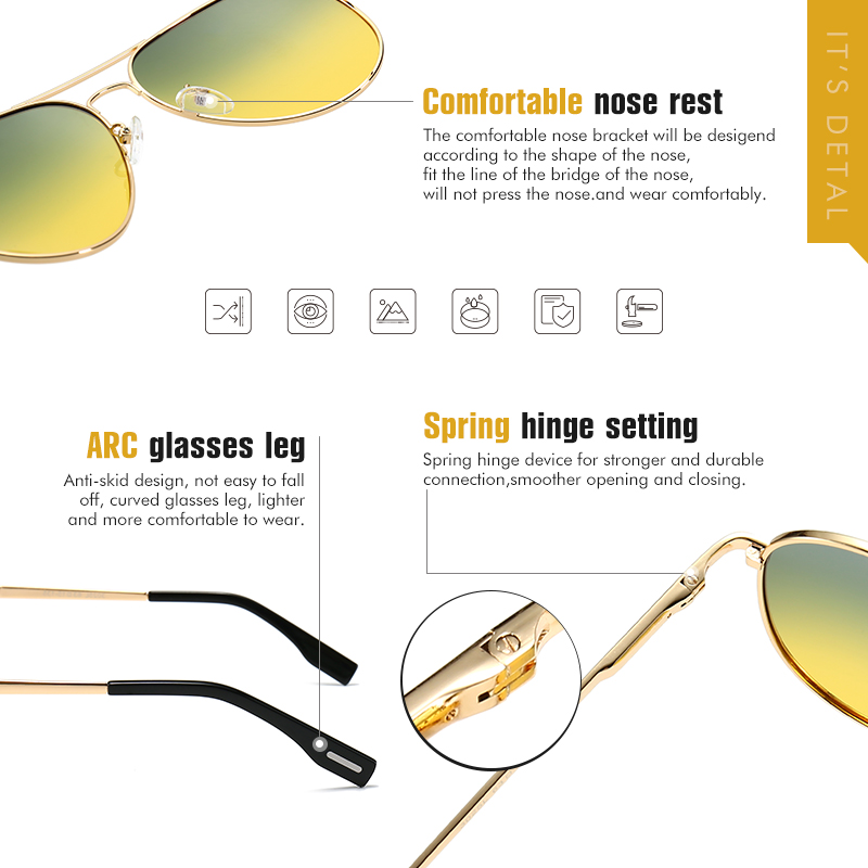 Photochrome Sonnenbrille Männe – Sunglasses Aviator Polarized Bewertung und Preis