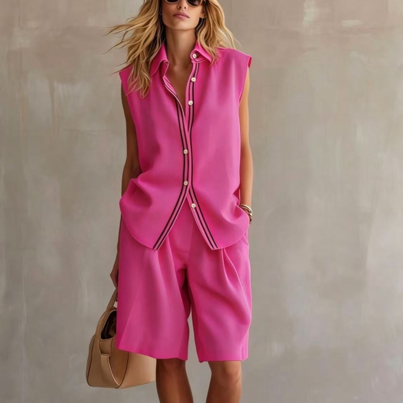 Sommermode: Zweiteiliges Set a – Shirt Camp Collar Bewertung und Preis