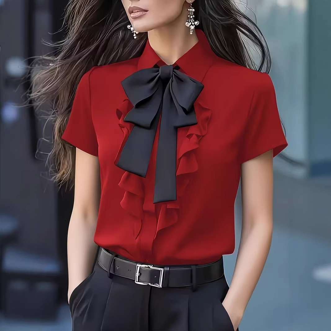 Damen-Kurzarmhemd mit großer S – Shirt Camp Collar Bewertung und Preis