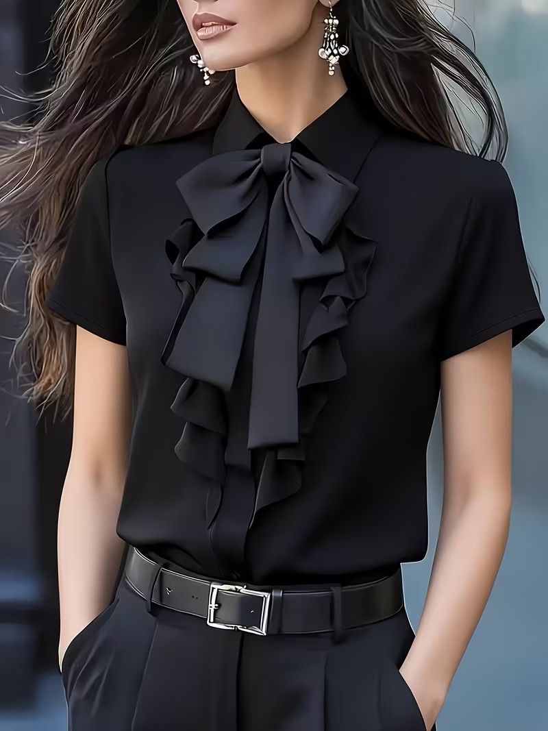 Damen-Kurzarmhemd mit großer S – Shirt Camp Collar Bewertung und Preis