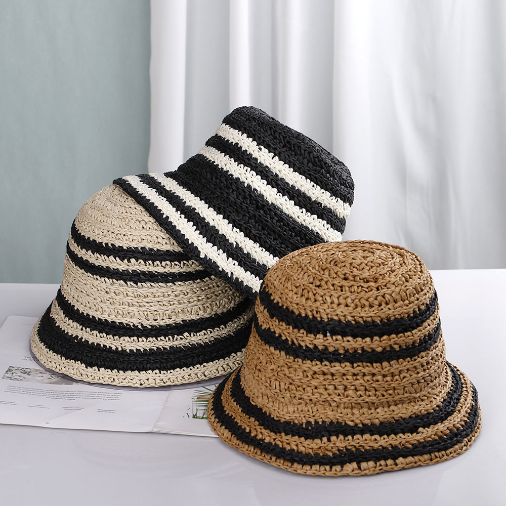 Frauen Strand Hut Eimer Hut Fr – Bucket Hat Straw Bewertung und Preis